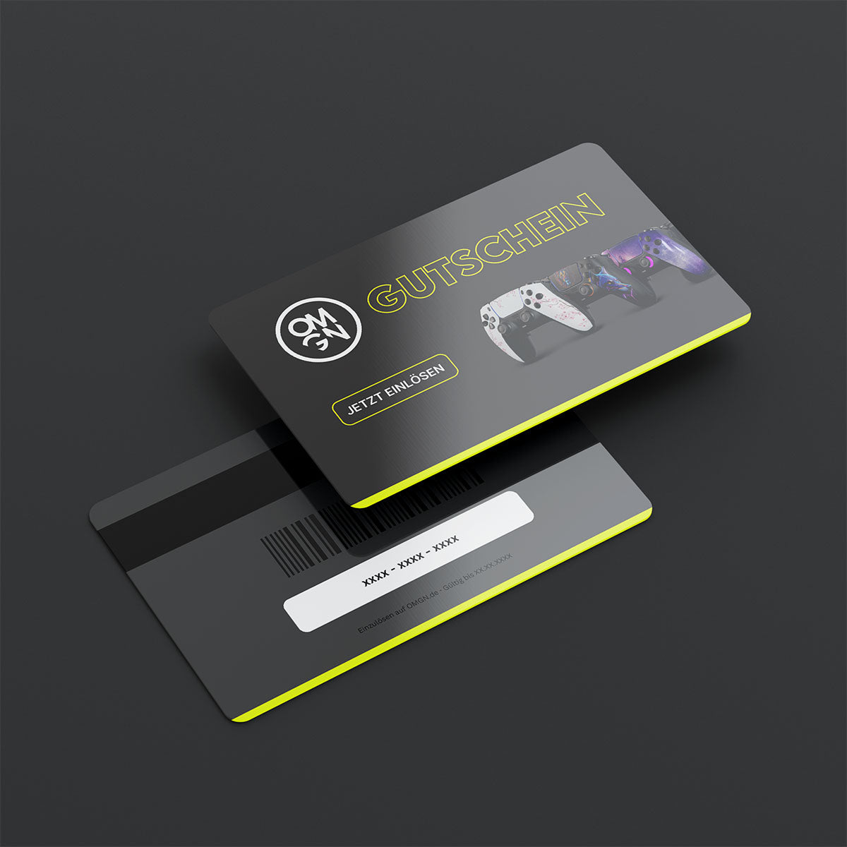 omg geschenkgutschein front und rückseite das beste geschenk für jeden controller