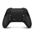 Rückseite des OMGN Limited Limeblaze Xbox Controllers – ergonomisches Design in Neongrün mit schwarzem Grip für maximale Kontrolle
